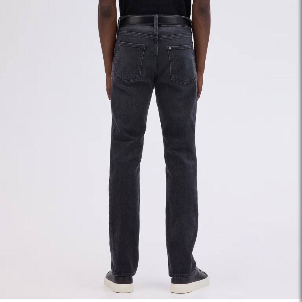 H&M Size 33/32 Black Skinny Light Distressed Jeans 98% Cotton 2% Elastane - Picture 3 of 11